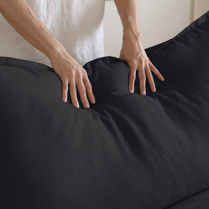 Modular Luxe Right Facing Armrest Piece in Black