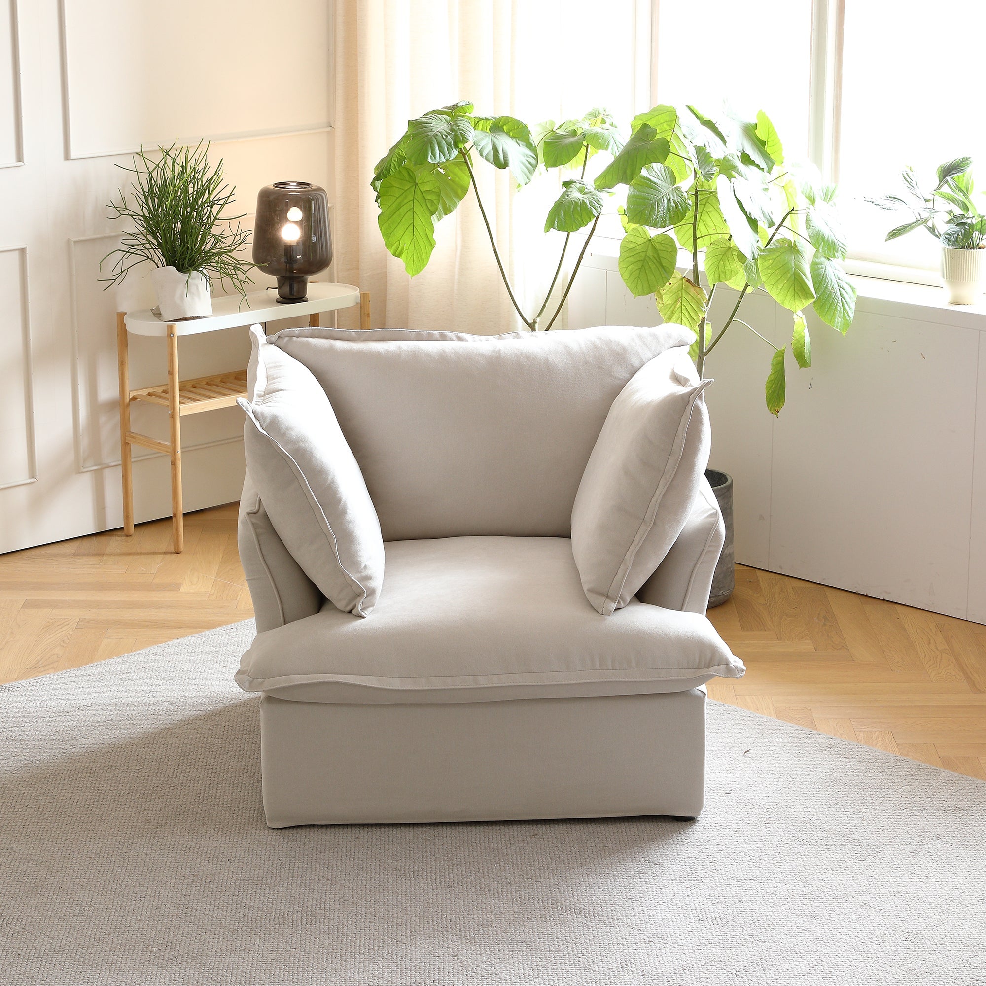 Modular Luxe Armchair in Beige — Nationwide
