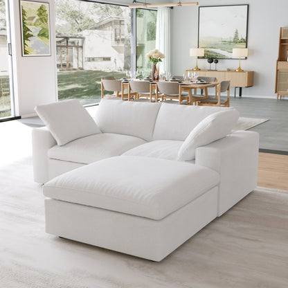 Classic Modular 2-Seater Sectional in White