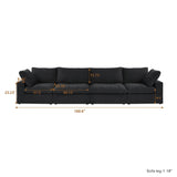 Classic Modular 4-Seater in Black