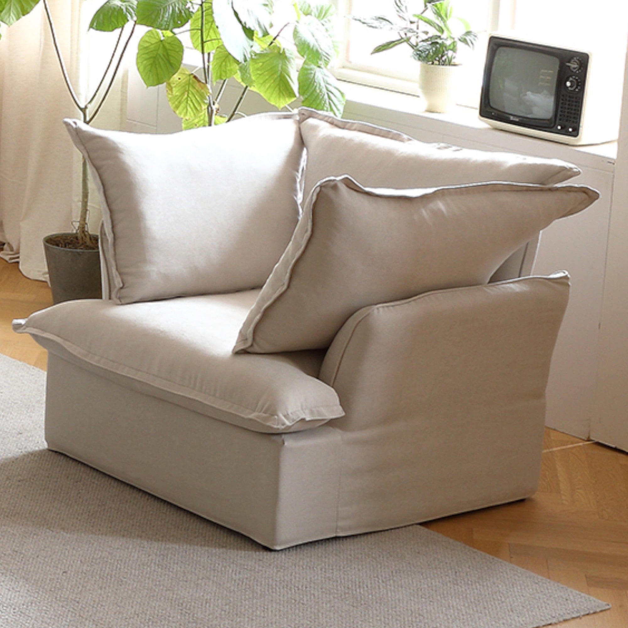 Modular Luxe Armchair in Beige — Nationwide