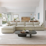 Classic Modular 4-Seater Sectional in Khaki