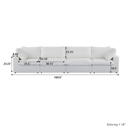 Classic Modular 4-Seater in White