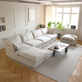 Modular Luxe 4-Seater U-Sectional in Beige