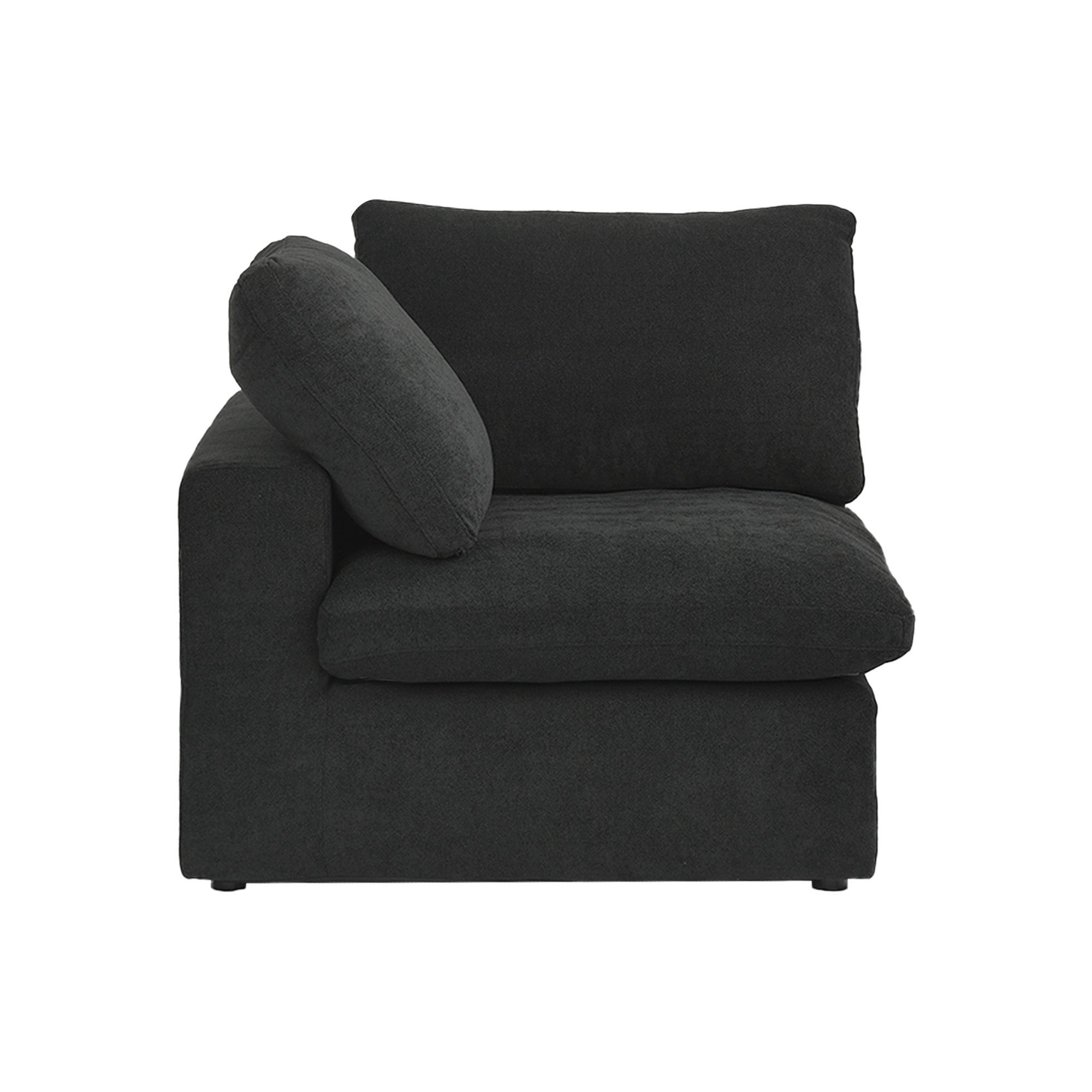 Slipcover Only! Juno Classic Corner Piece in Black (L&R Armrest)
