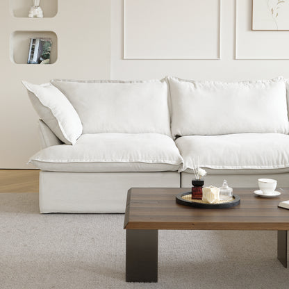 Modular Luxe 4-Seater Sectional in White
