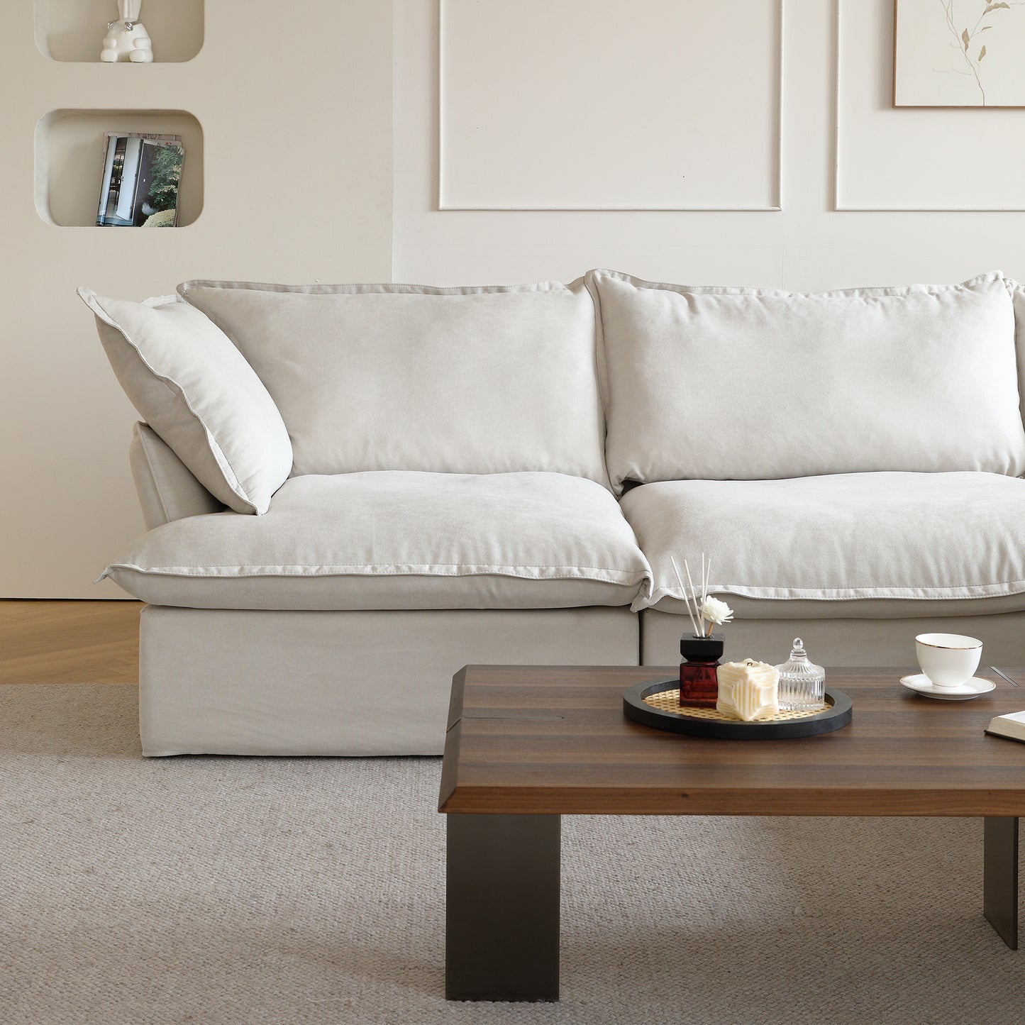Modular Luxe 5-Seater Corner Sectional in Beige