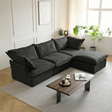 Modular Luxe 3-Seater Sectional in Black