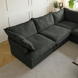 Modular Luxe 5-Seater Corner Sectional in Black