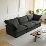 Modular Luxe 3-Seater Sofa in Black
