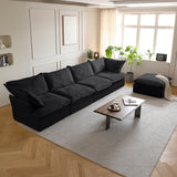 Modular Luxe 4-Seater Sectional in Black — Nationwide
