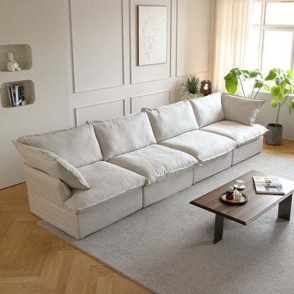 Modular Luxe 4-Seater in Beige