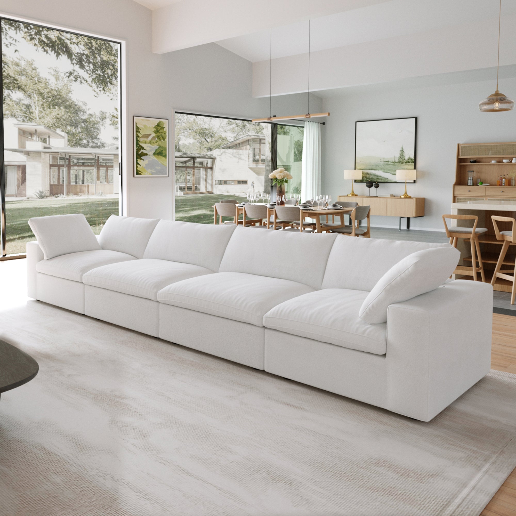 Classic Modular 4-Seater in White — Nationwide