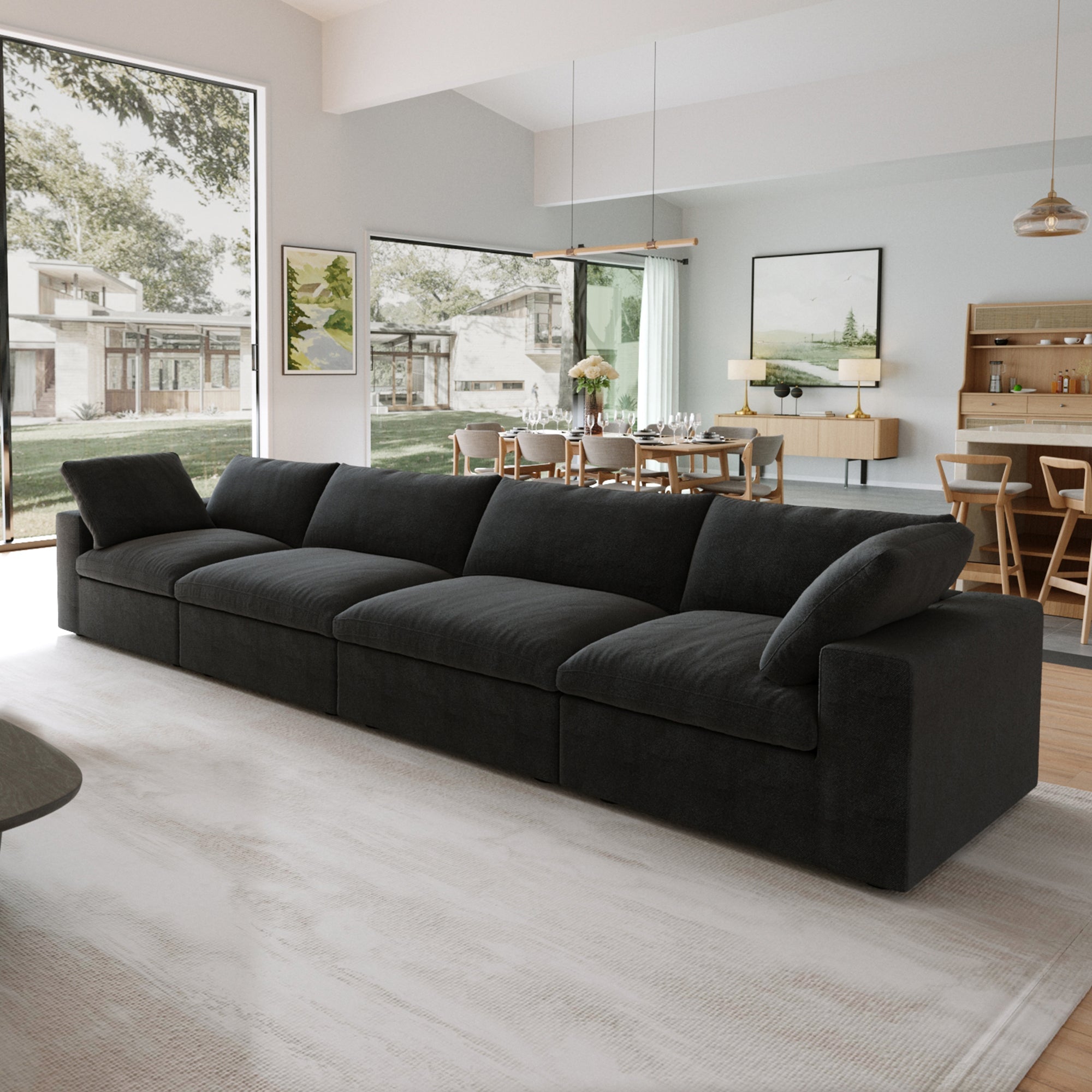 Classic Modular 4-Seater in Black — Nationwide