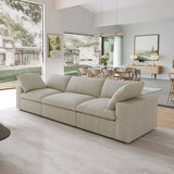 Classic Modular 3-Seater Sofa in Khaki — Nationwide