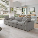 Classic Modular 3-Seater Sofa in Gray
