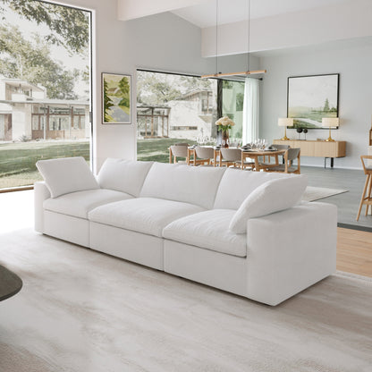 Classic Modular 3-Seater Sofa in White — Nationwide