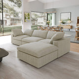 Classic Modular 3-Seater Sectional in Khaki — Nationwide