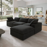 Classic Modular 3-Seater Sectional in Black — Nationwide