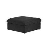 Slipcover Only! Classic Modular Ottoman Piece in Black