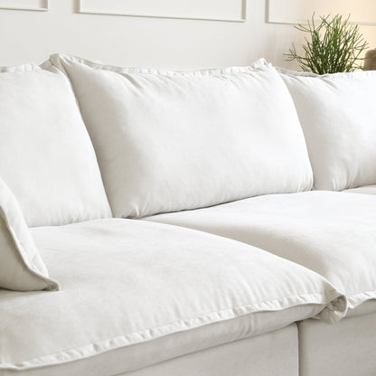Modular Luxe 3-Seater Sofa in White — Nationwide