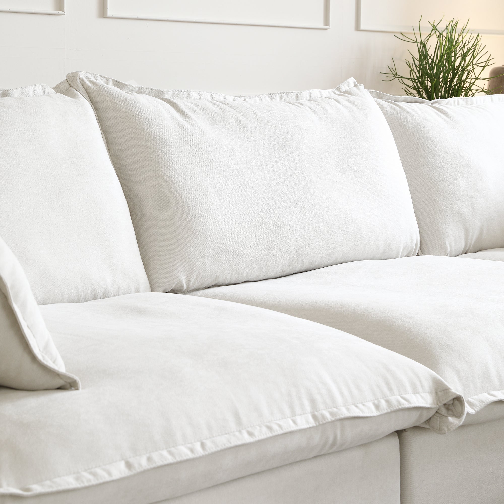 Modular Luxe 3-Seater Sectional in White — Nationwide