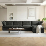 Modular Luxe 4-Seater Sectional in Black