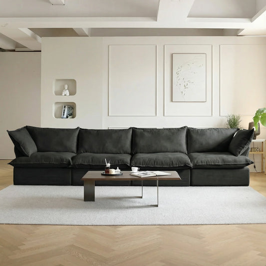 Modular Luxe 4-Seater in Black