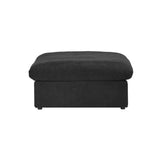 Slipcover Only! Classic Modular Ottoman Piece in Black