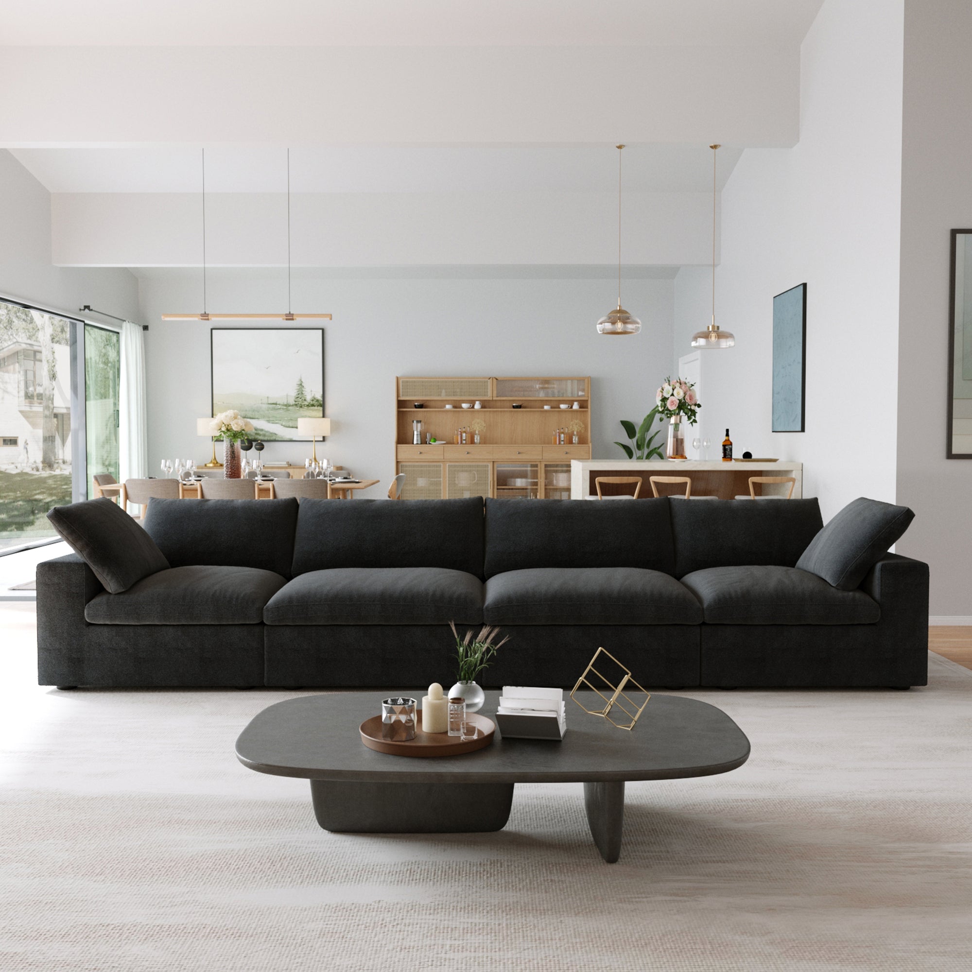 Classic Modular 4-Seater in Black — Nationwide