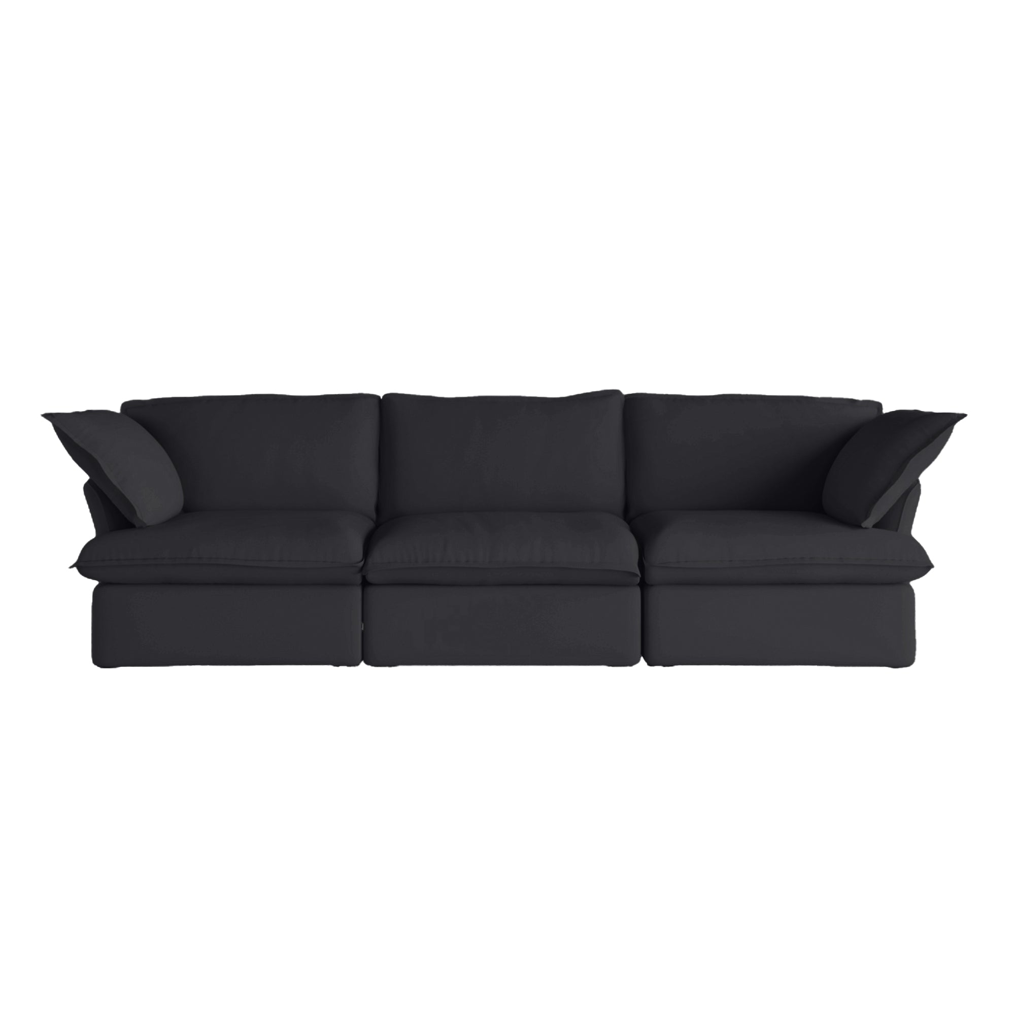 Modular Luxe 3-Seater Sofa in Black