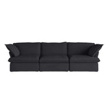Modular Luxe 3-Seater Sofa in Black