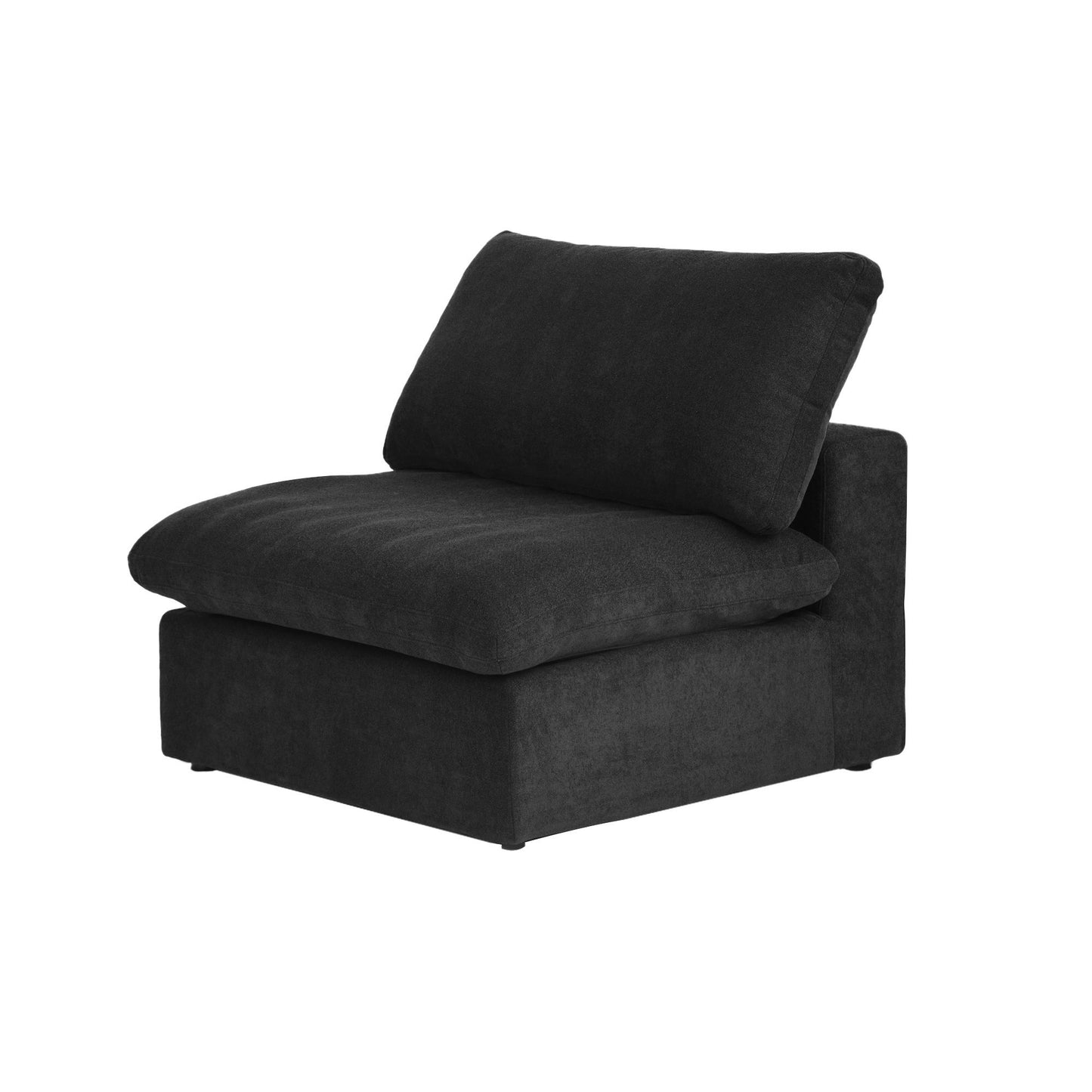 Slipcover Only! Classic Modular Armless/Median Piece in Black