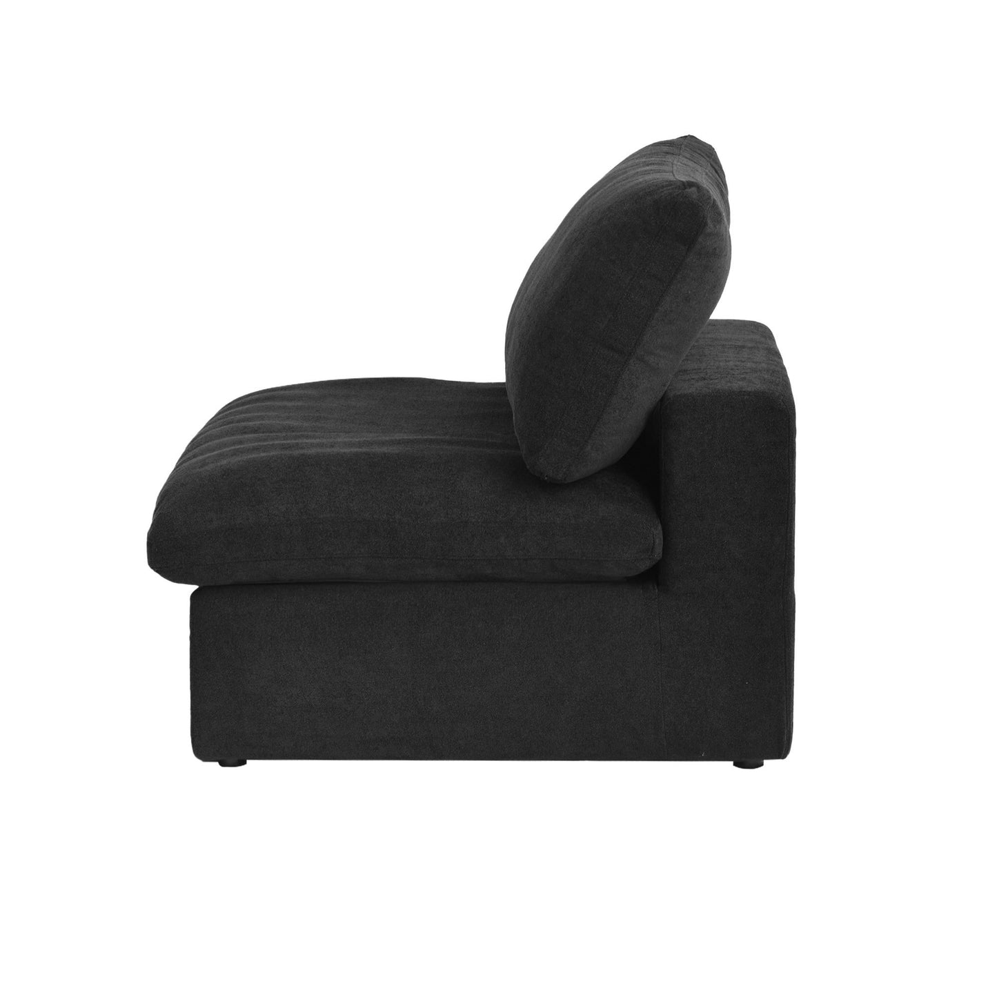 Slipcover Only! Classic Modular Armless/Median Piece in Black
