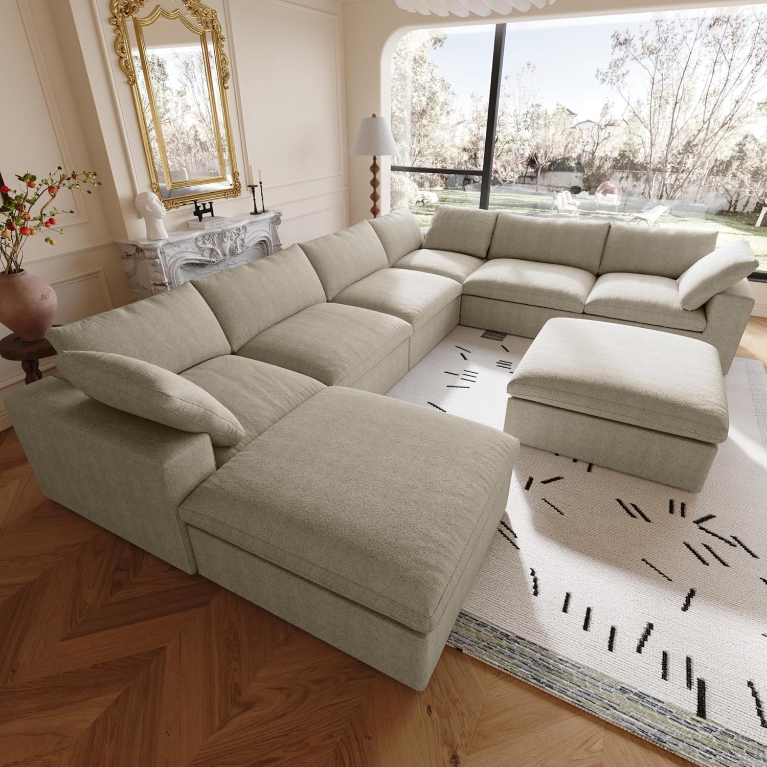 Slipcover Only - Juno Classic Modular 8-Piece Sofa-Chaise