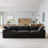 Classic Modular 3-Seater Sofa in Black — Nationwide
