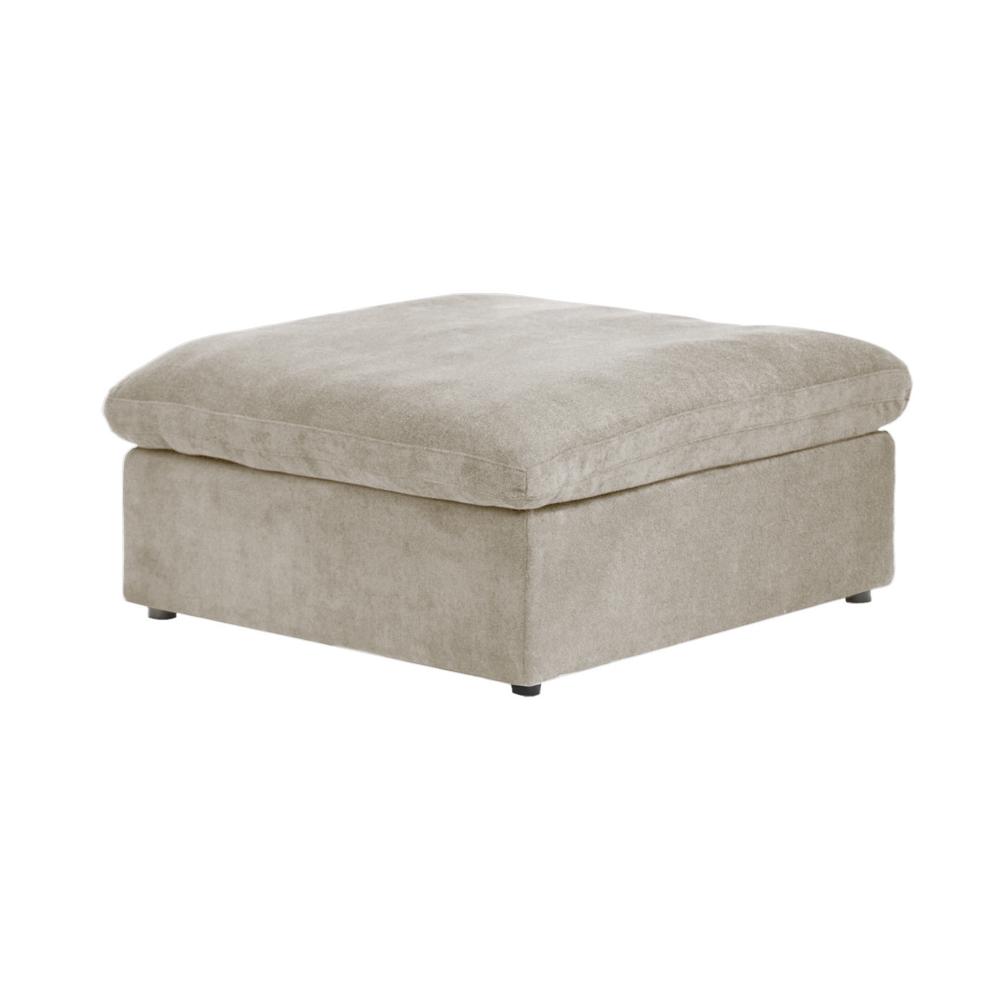 Slipcover Only! Classic Modular Ottoman Piece in Khaki