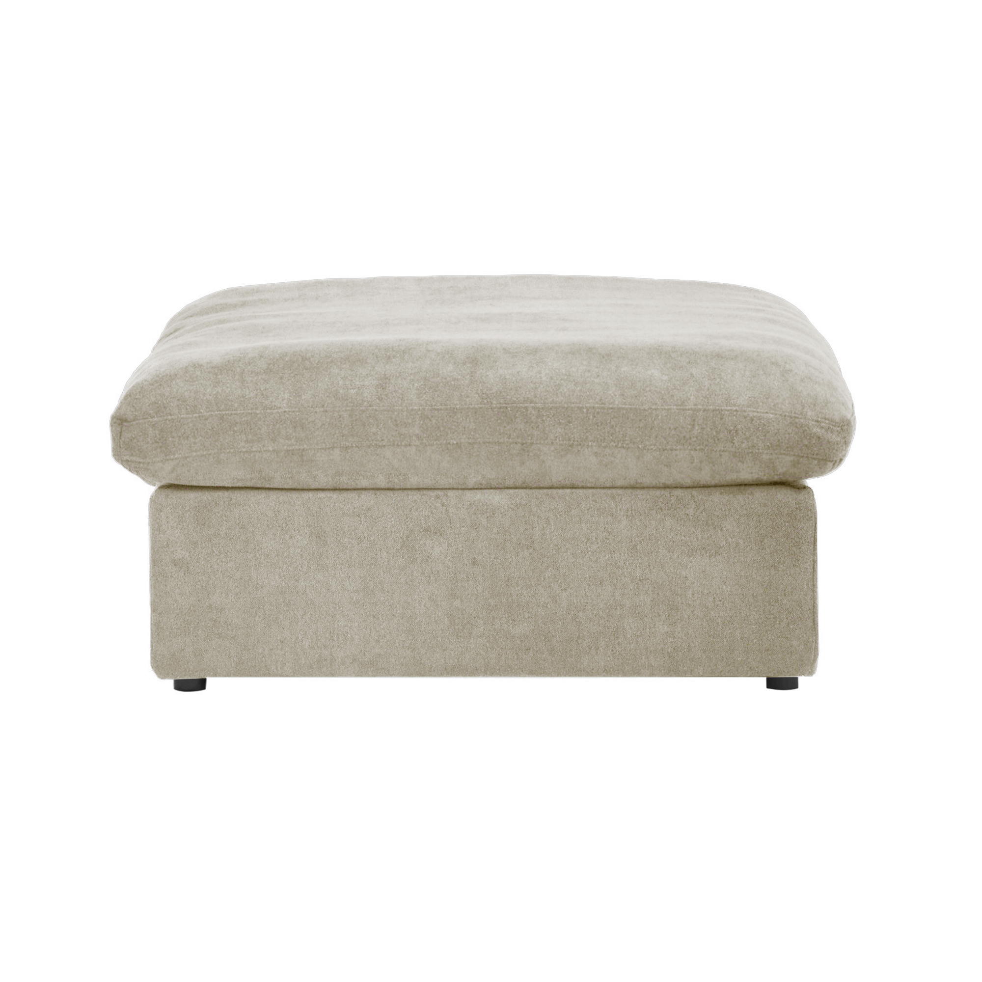 Slipcover Only! Classic Modular Ottoman Piece in Khaki
