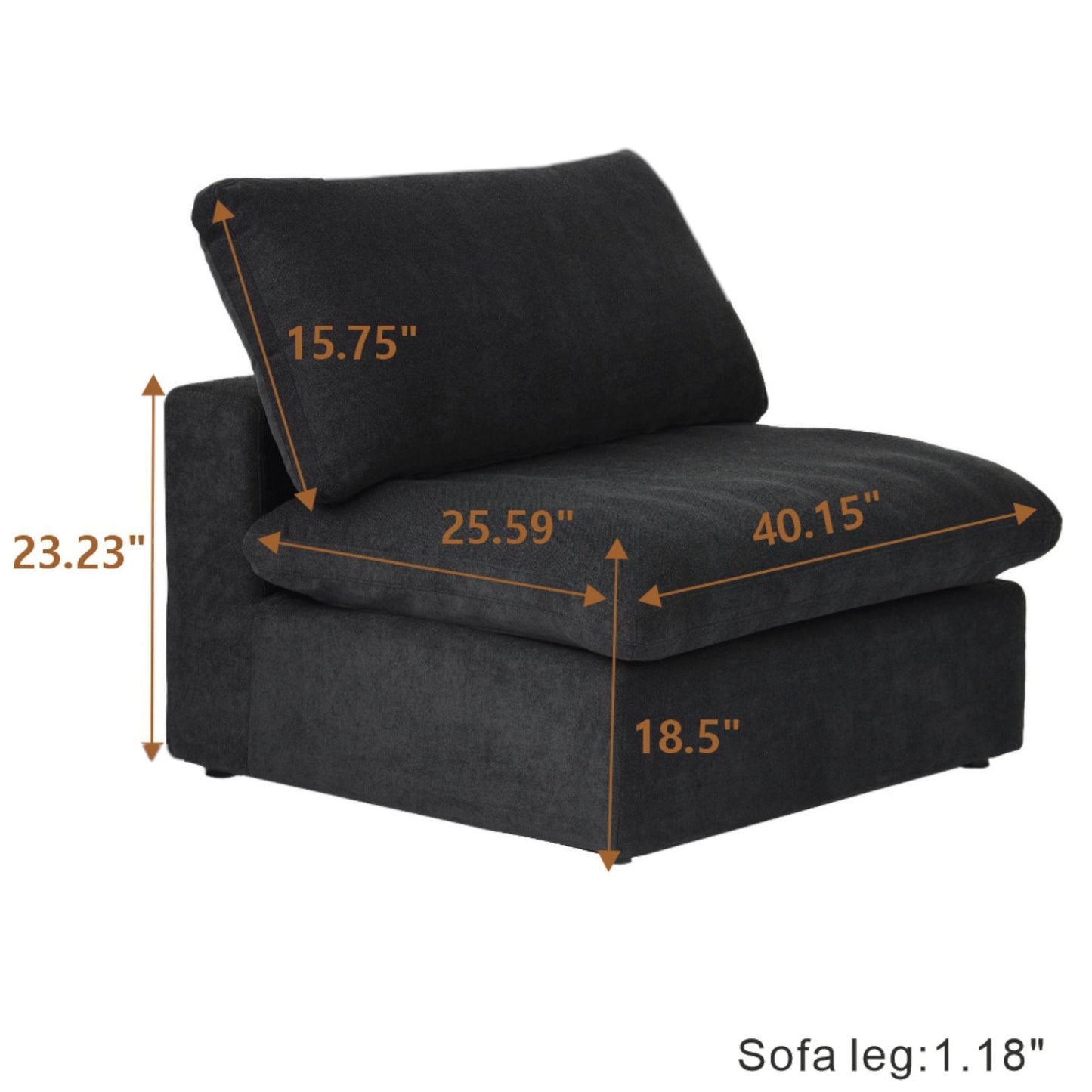 Slipcover Only - Juno Classic Median/Armless