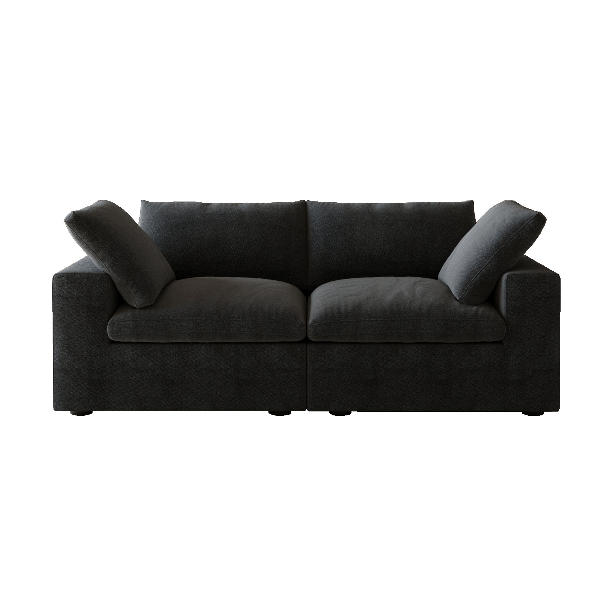 Classic Modular 2-Seater Sofa in Black — Nationwide
