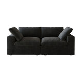 Classic Modular 2-Seater Sofa in Black — Nationwide