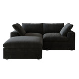 Classic Modular 2-Seater Sectional in Black