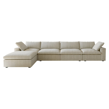Classic Modular 4-Seater Sectional in Khaki