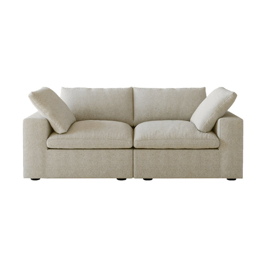 Classic Modular 2-Seater Sofa in Khaki