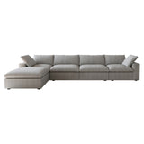 Classic Modular 4-Seater Sectional in Gray