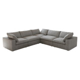Classic Modular 5-Seater Corner Sectional in Gray