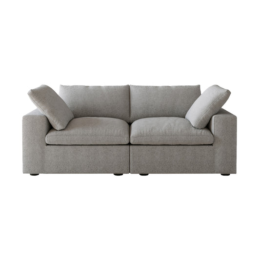 Classic Modular 2-Seater Sofa in Gray