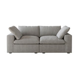 Classic Modular 2-Seater Sofa in Gray