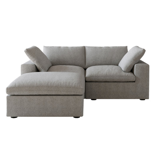 Classic Modular 2-Seater Sectional in Gray