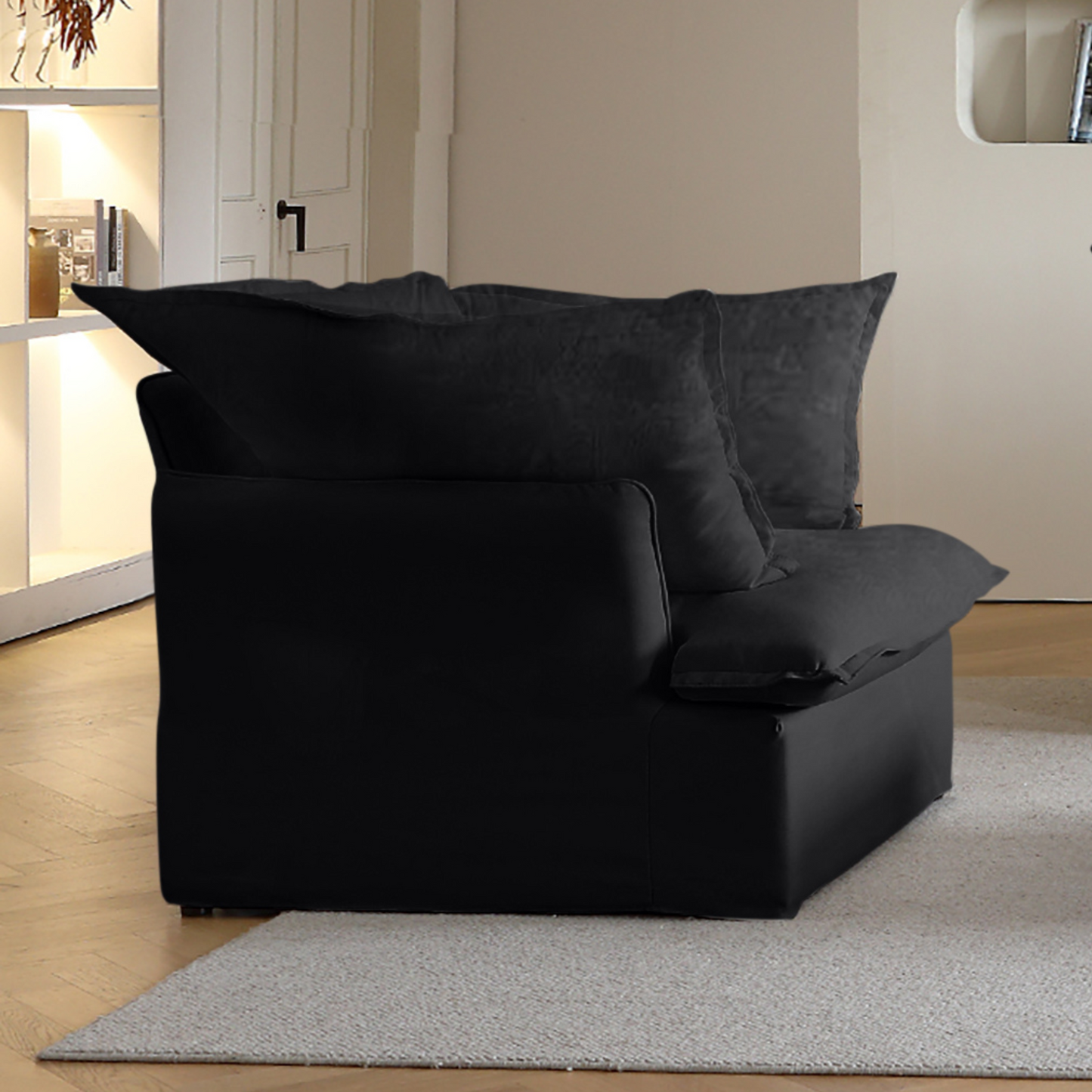Modular Luxe Armchair in Black